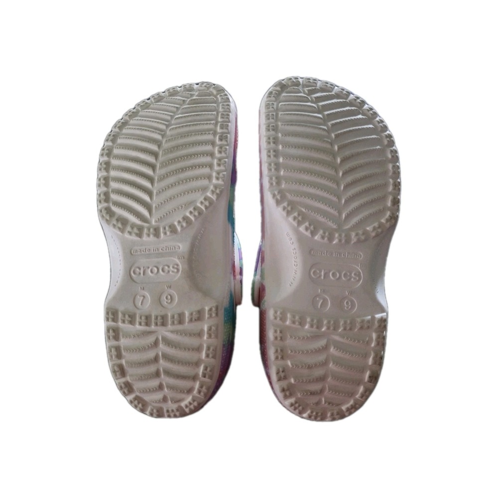 CROCS Women's Size 9 TieDye Very Clean Water Resistant  Casual Slip On Carnival - Picture 5 of 9